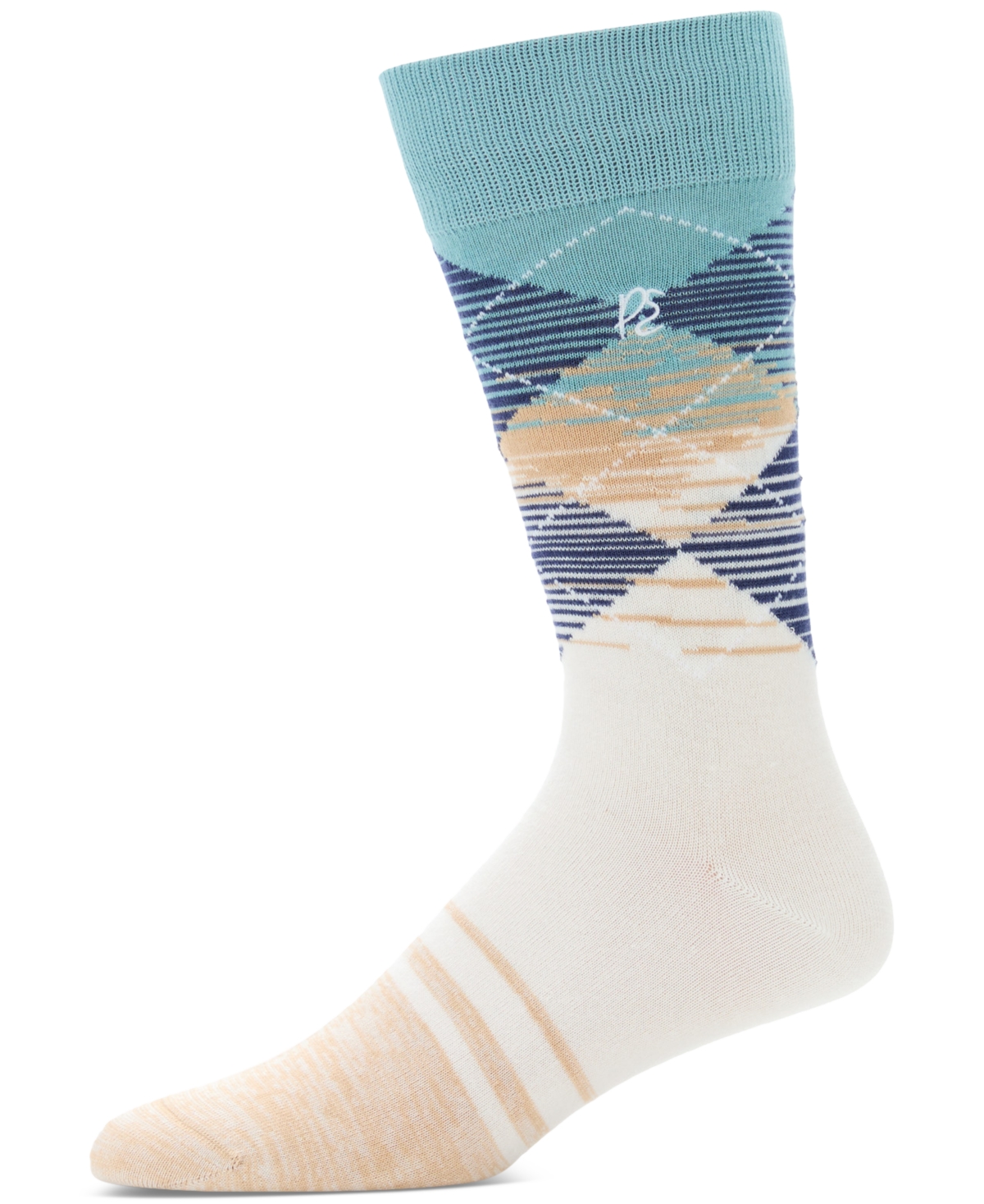 Men's Faded Argyle Crew Socks - 976