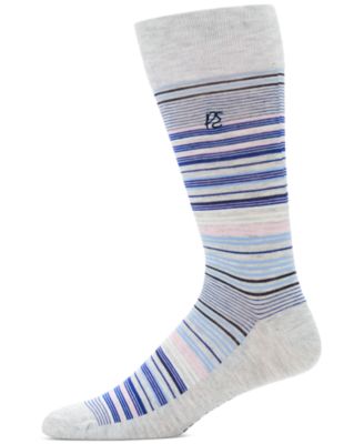 Perry Ellis Portfolio - Men's Striped Crew Socks