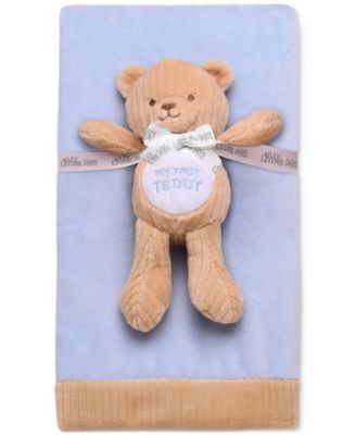 Little Me - Baby Boys 2-Pc. Giftable Blanket & Bear Set