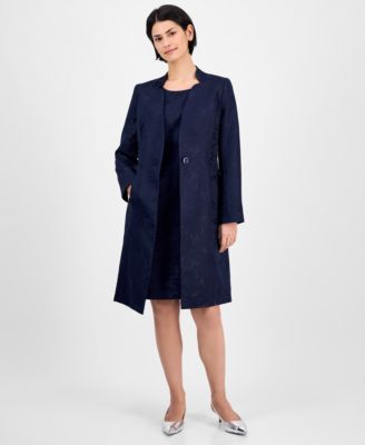 Le Suit - Women's One-Button Long-Sleeve Topper Jacket & Sleeveless Sheath Dress