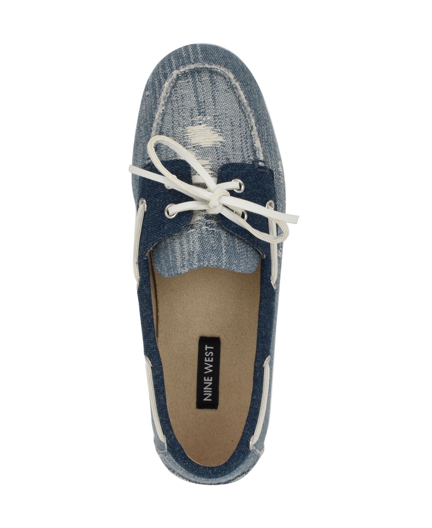 Женские туфли Nine West Yacht Slip-On Boat, цвет: Синий джинсовый — фото 4