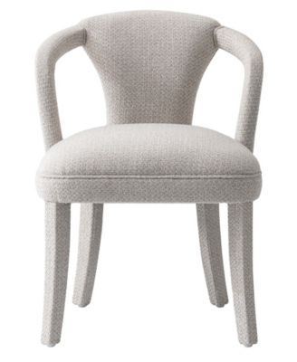 Palmer 22.8" Modern Tweed Upholstered Dining Armchair