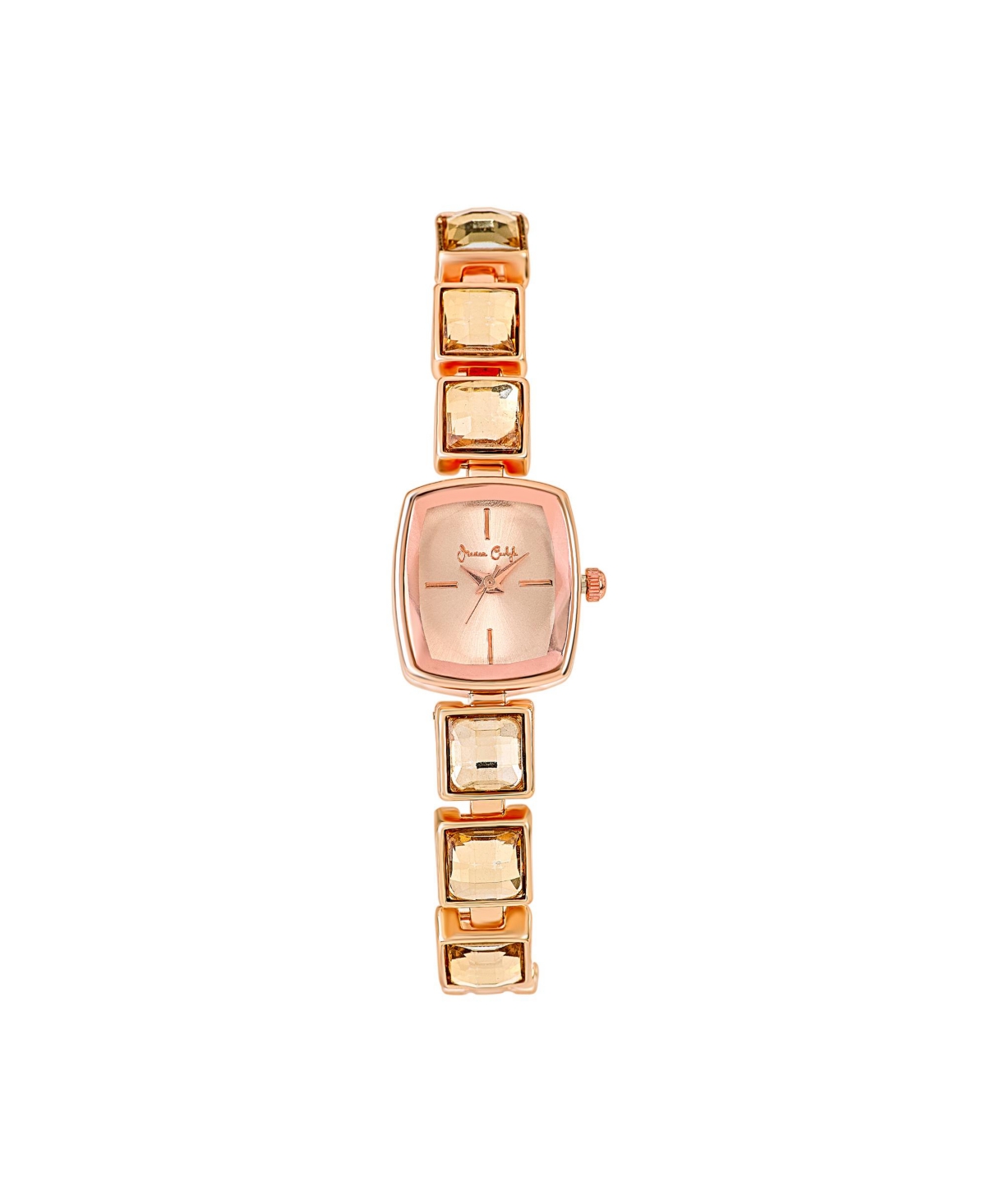 Women's Shiny Rose Gold Metal Alloy Analog Watch, 18mm - Shiny Rose Gold