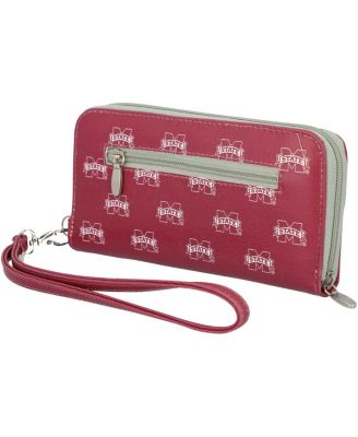 Women's Mississippi State Bulldogs Zip-Around Wristlet Wallet