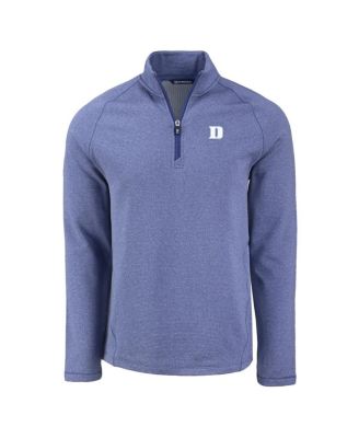 Men's Heather Blue Duke Blue Devils Peshastin Eco Fleece Quarter-Zip Top