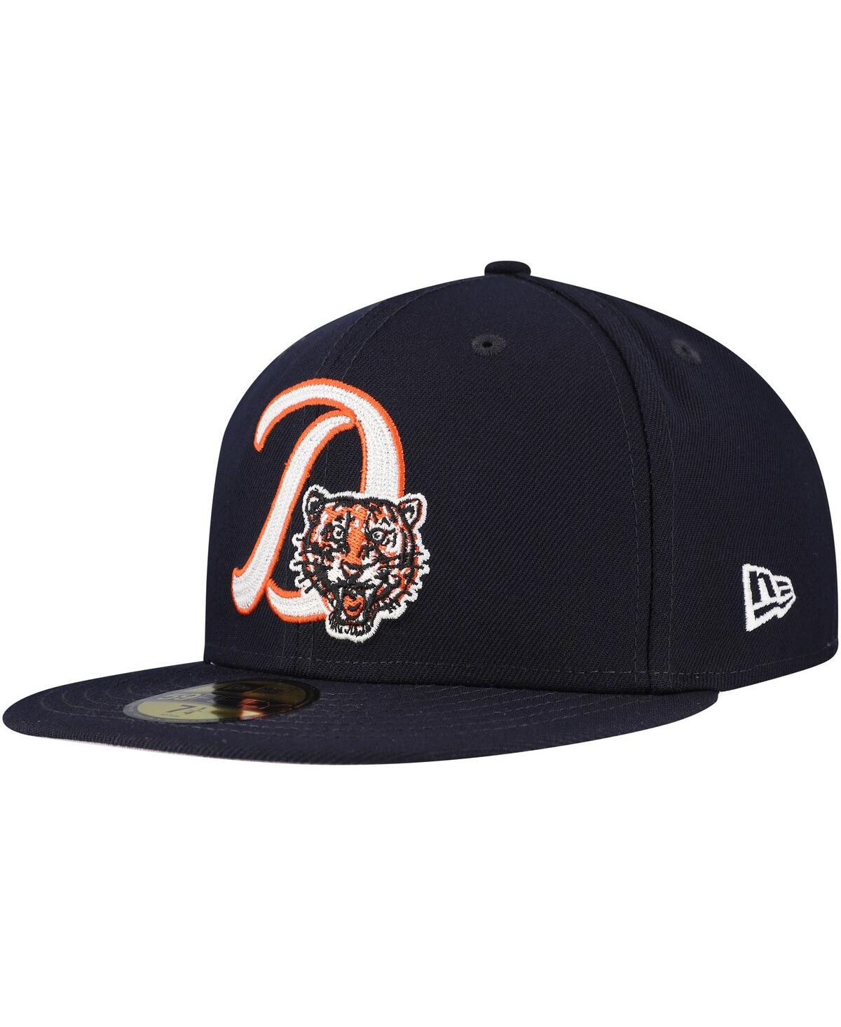 New Era Men's Navy Detroit Tigers Duo Logo 2.0 59fifty Fitted Hat