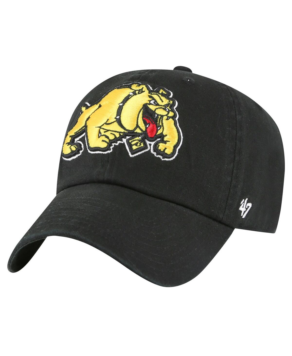 47 Brand Men's Black Bowie State Bulldogs Side Back Clean Up Adjustable Hat In Black
