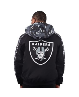 Men's Black Las Vegas Raiders Thursday Night Gridiron Full-Zip Jacket