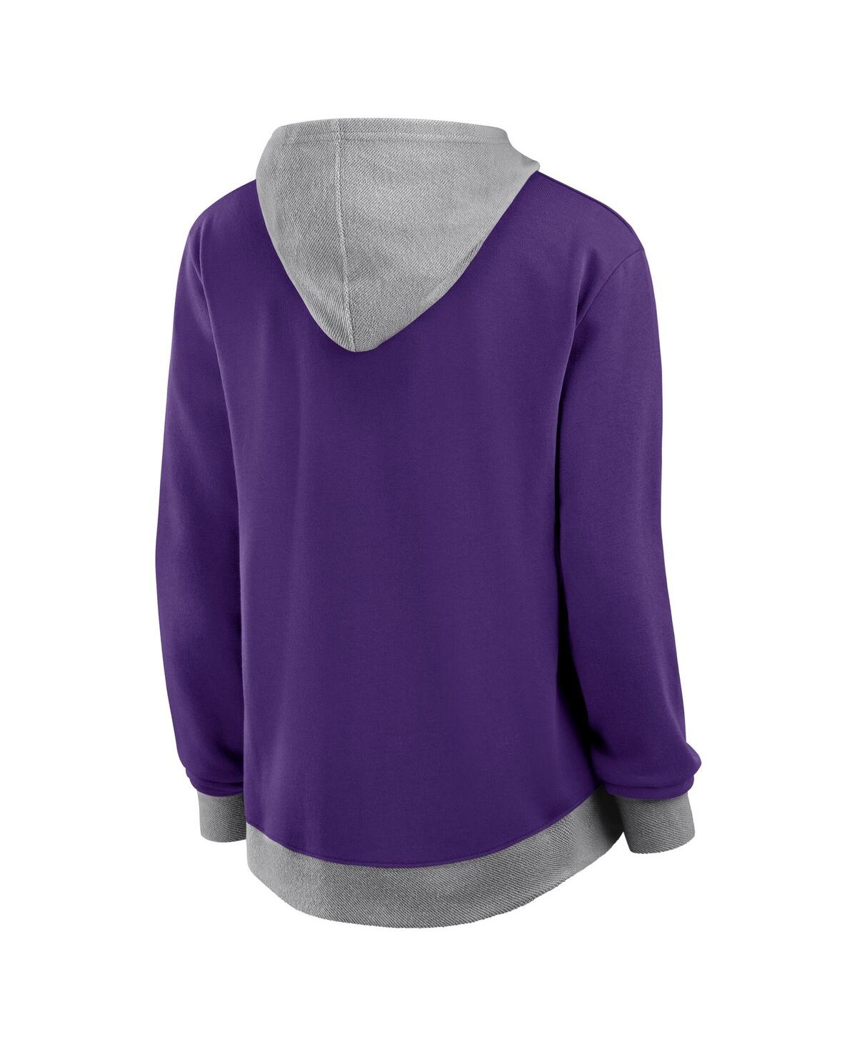 Fanatics Women's Purple Minnesota Vikings Hit It Full-zip Hoodie In Purple