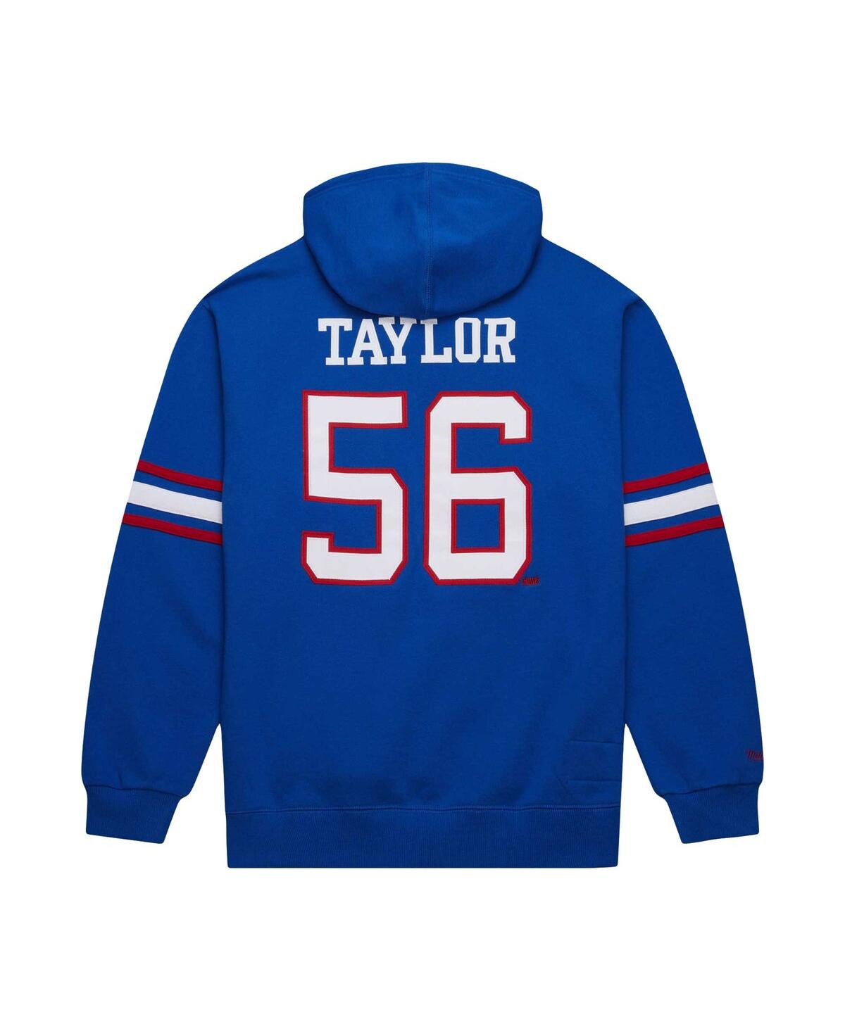 Mitchell & Ness Men's Lawrence Taylor Royal New York Giants Retired Player Name Number Pullover Hoodie In Royal