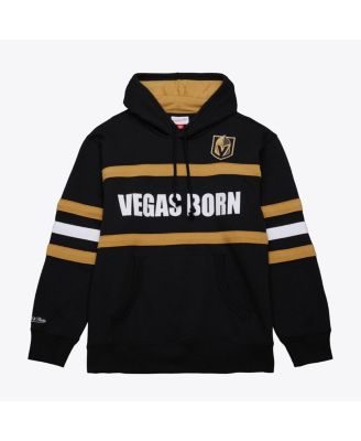 Mitchell & Ness - Men's Black Vegas Golden Knights Head Coach Slogan Pullover Hoodie