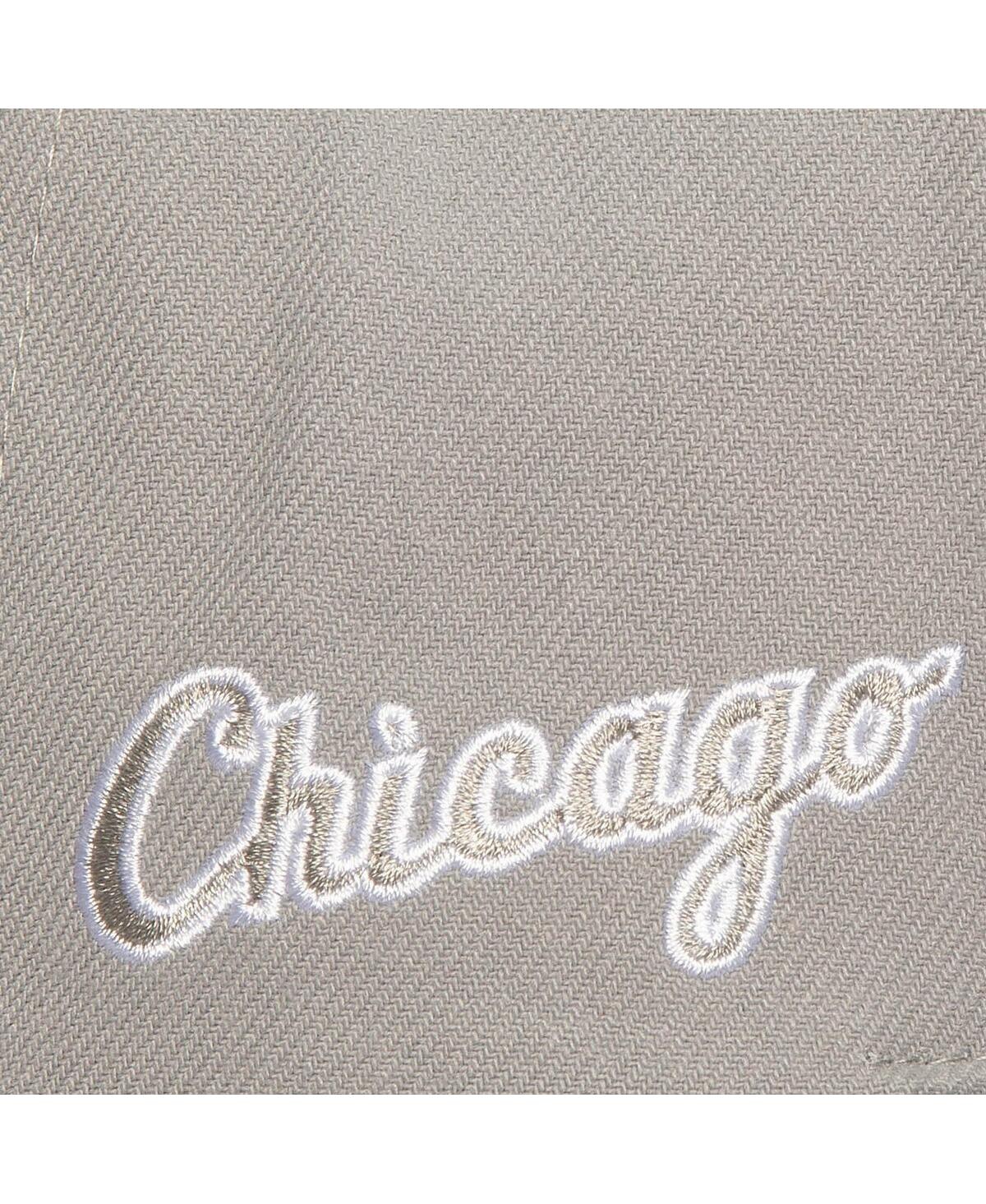 Mitchell & Ness Men's Gray Chicago White Sox Snapback Hat In Gray