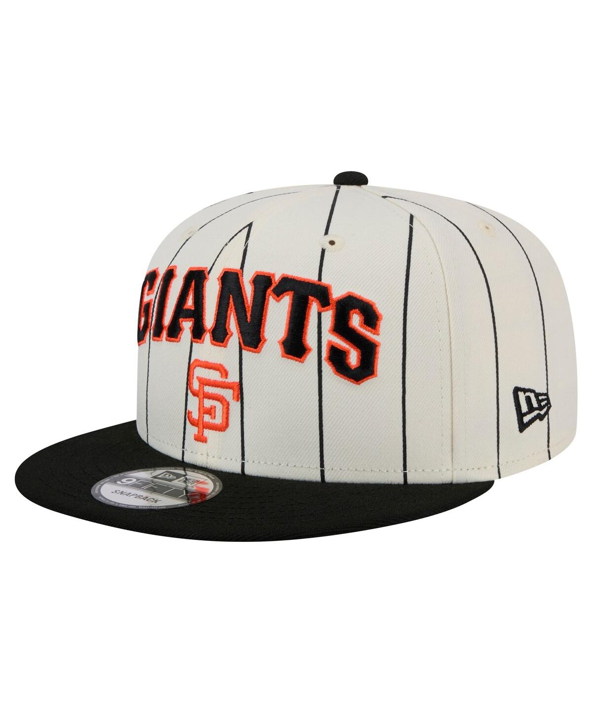 NEW ERA MEN'S WHITE SAN FRANCISCO GIANTS JERSEY PINSTRIPE 9FIFTY SNAPBACK HAT 