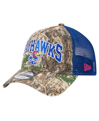 New Era - Men's  Camo/Royal Kansas Jayhawks 9FORTY A-Frame Adjustable Hat