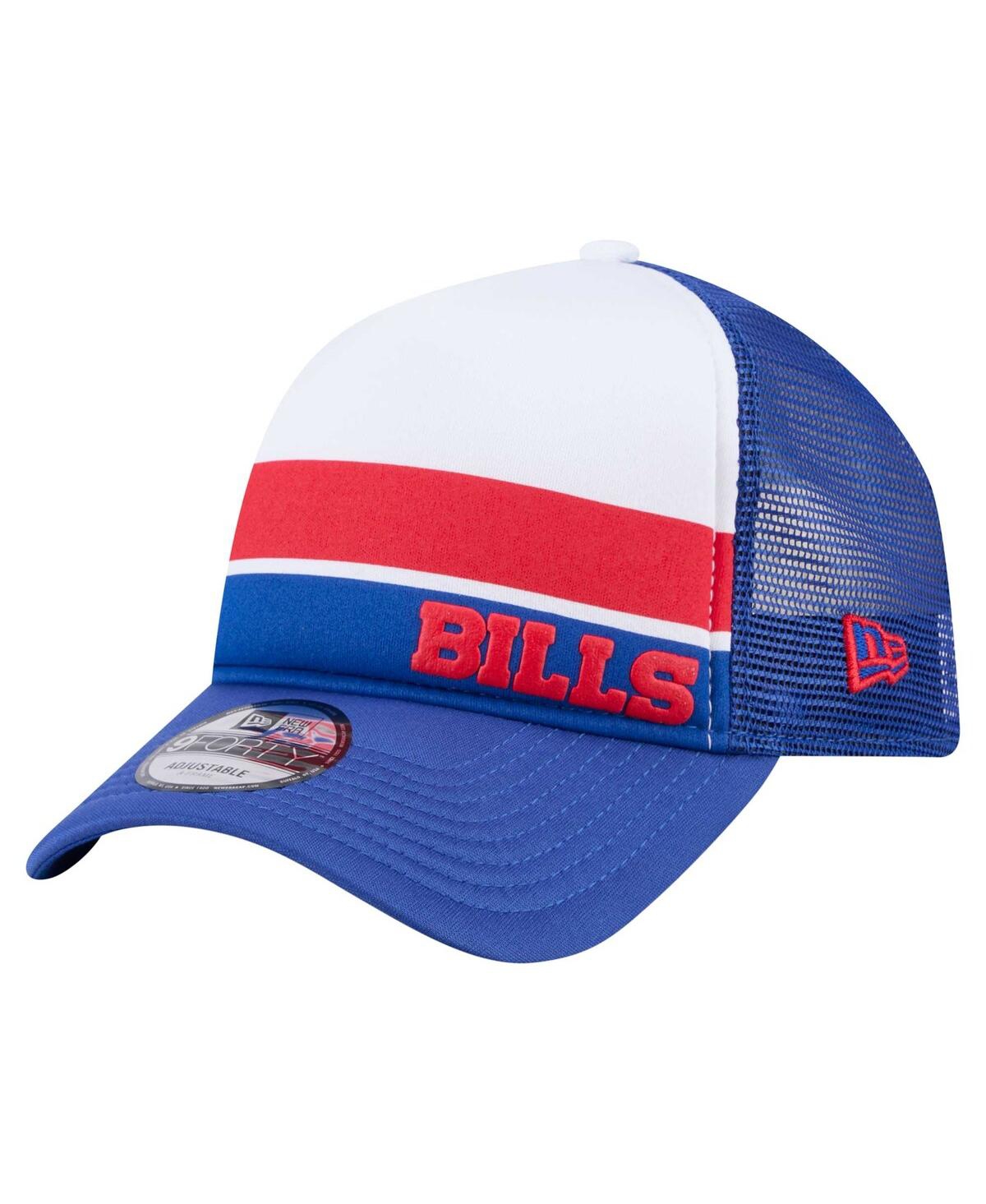New Era Preschool Royal Buffalo Bills Sport Night Color Block 9forty A-frame Trucker Adjustable Hat In Royal