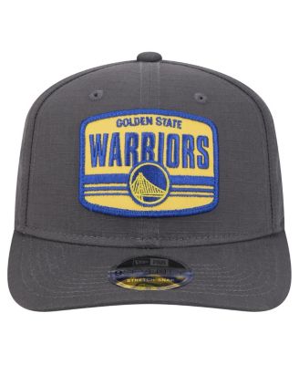 Men's Graphite Golden State Warriors Team Elevated Patch 9SEVENTY Adjustable Hat