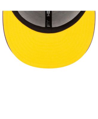 Men's Black/Purple Los Angeles Lakers Sport Night Splatter 2-Tone 9FIFTY Snapback Hat