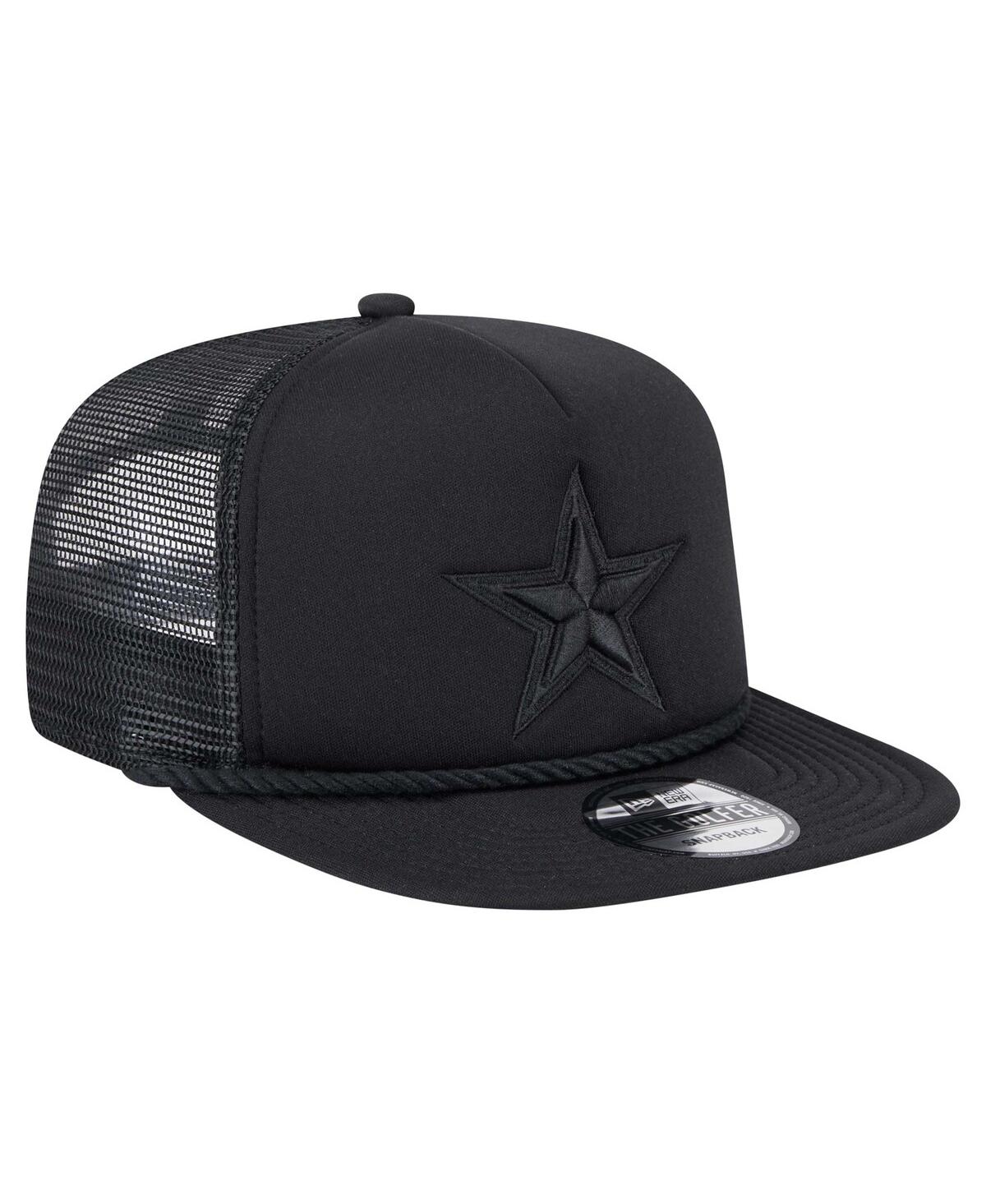 New Era Men's Black Dallas Cowboys Active Tone Golfer Snapback Hat In Black