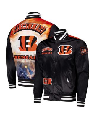 Pro Standard - Men's Black Cincinnati Bengals Sublimated Satin Full-Snap Jacket