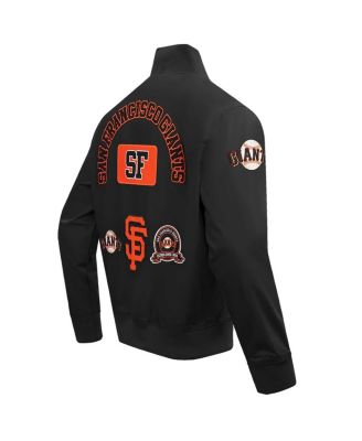 Men's Black San Francisco Giants Area Code Twill Full-Zip Jacket
