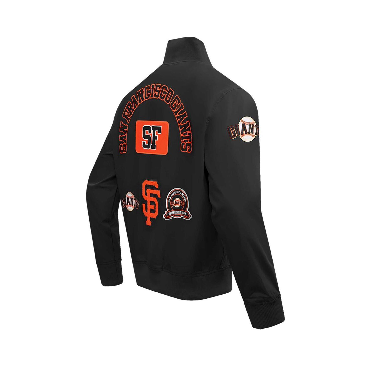 Men's Black San Francisco Giants Area Code Twill Full-Zip Jacket