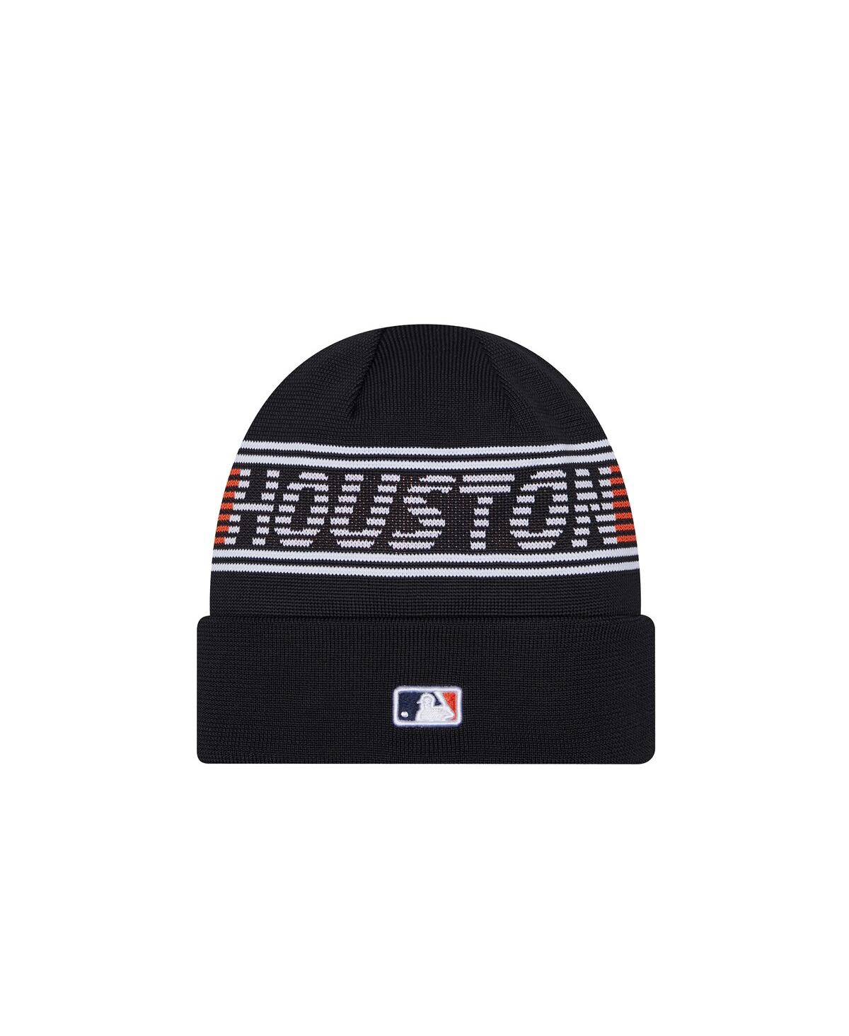 NEW ERA MEN'S NAVY HOUSTON ASTROS AUTHENTIC COLLECTION CUFFED KNIT HAT 