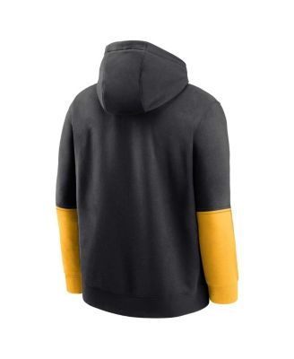 Men's Black Missouri Tigers 2024 Sideline Club Fleece Pullover Hoodie
