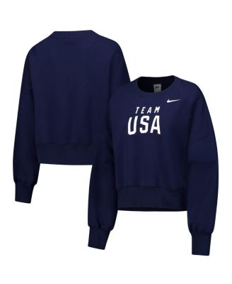 Nike - Women's Navy Team USA Phoenix Fleece Pullover Sweatshirt