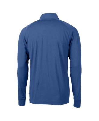 Men's Royal Duke Blue Devils Adapt Knit Stretch Raglan DryTec Quarter-Zip Top