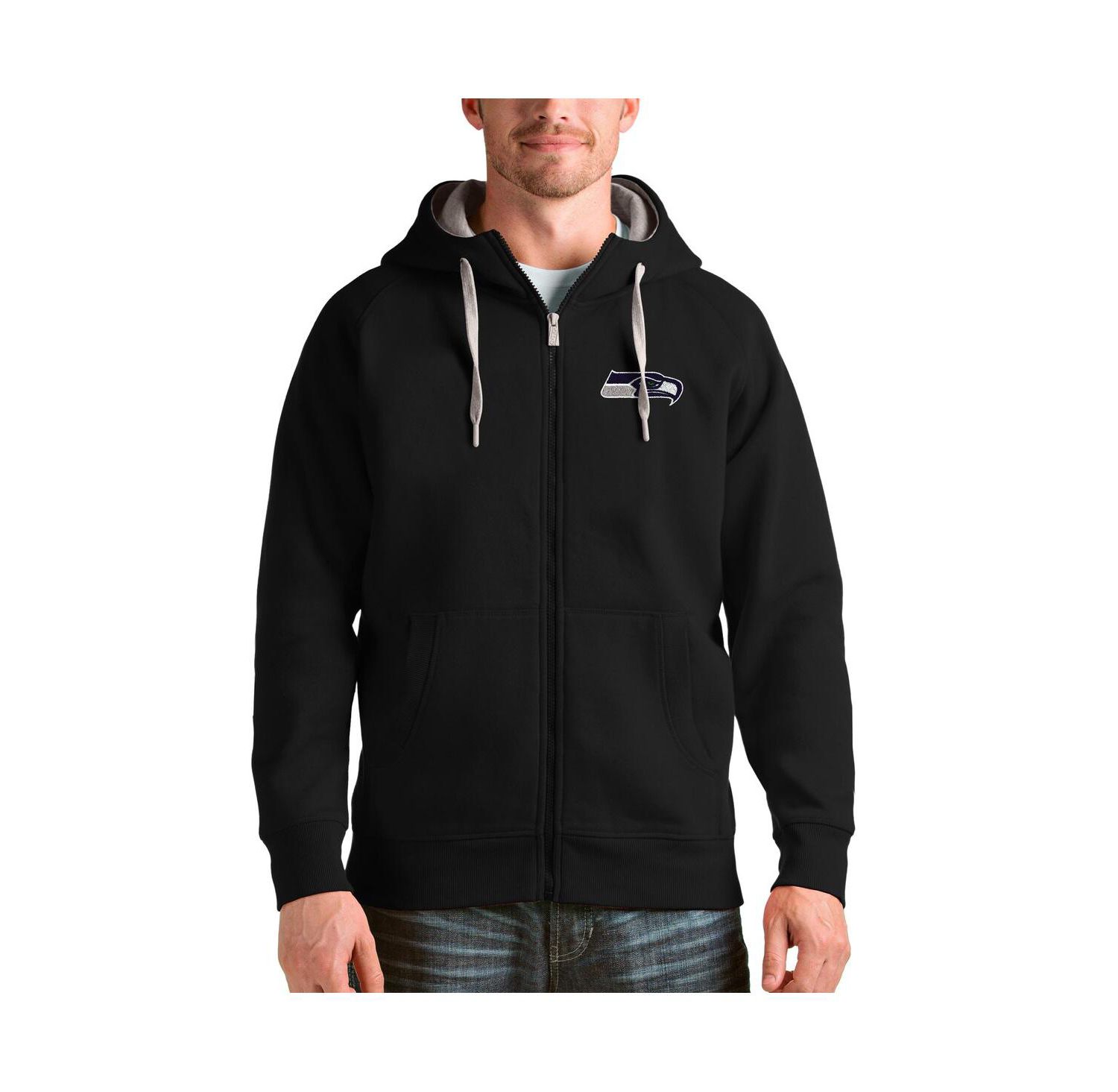 Men's Black Seattle Seahawks Victory Full-Zip Hoodie