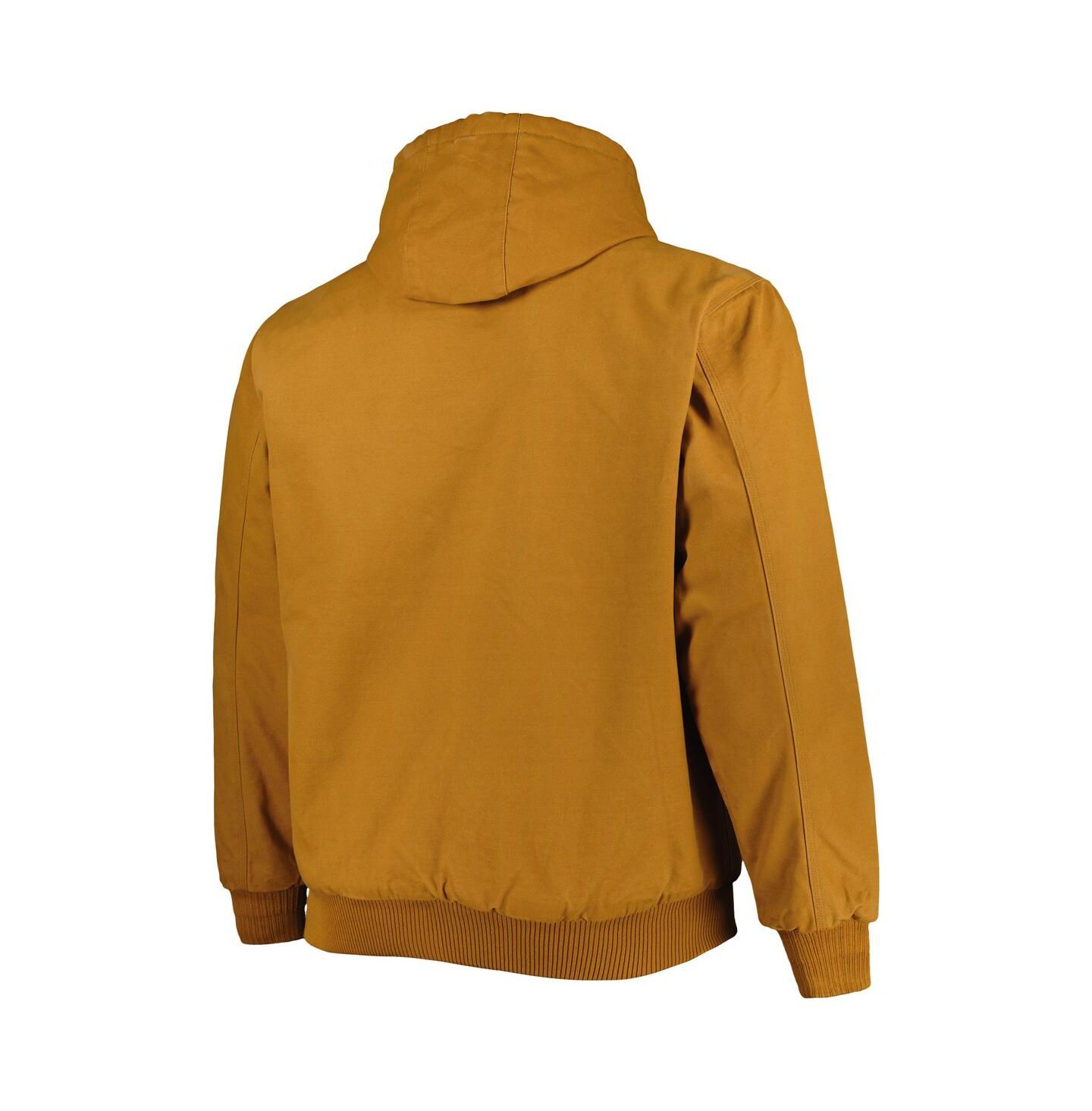 Мужская куртка Dunbrooke Tan Detroit Lions Big & Tall Dakota Canvas Full-Zip — фото 3