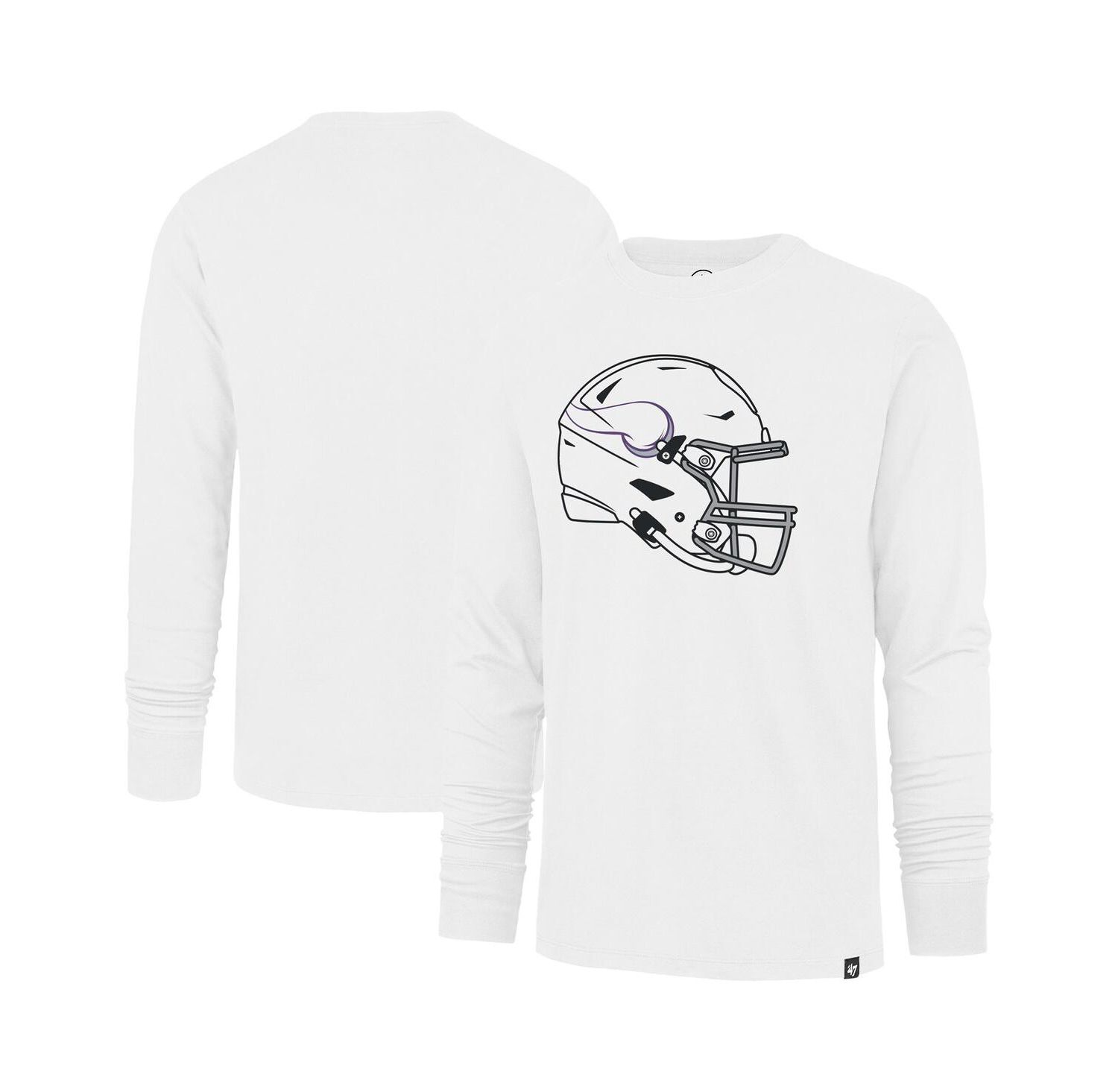 Men's White Minnesota Vikings Imprint Long Sleeve T-Shirt