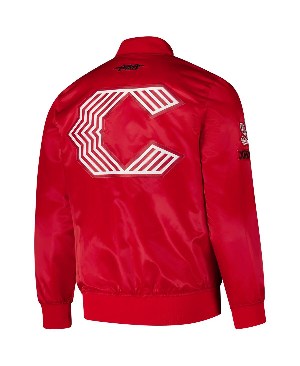 PRO STANDARD MEN'S RED CINCINNATI REDS CITY CONNECT SATIN FULL-SNAP JACKET 