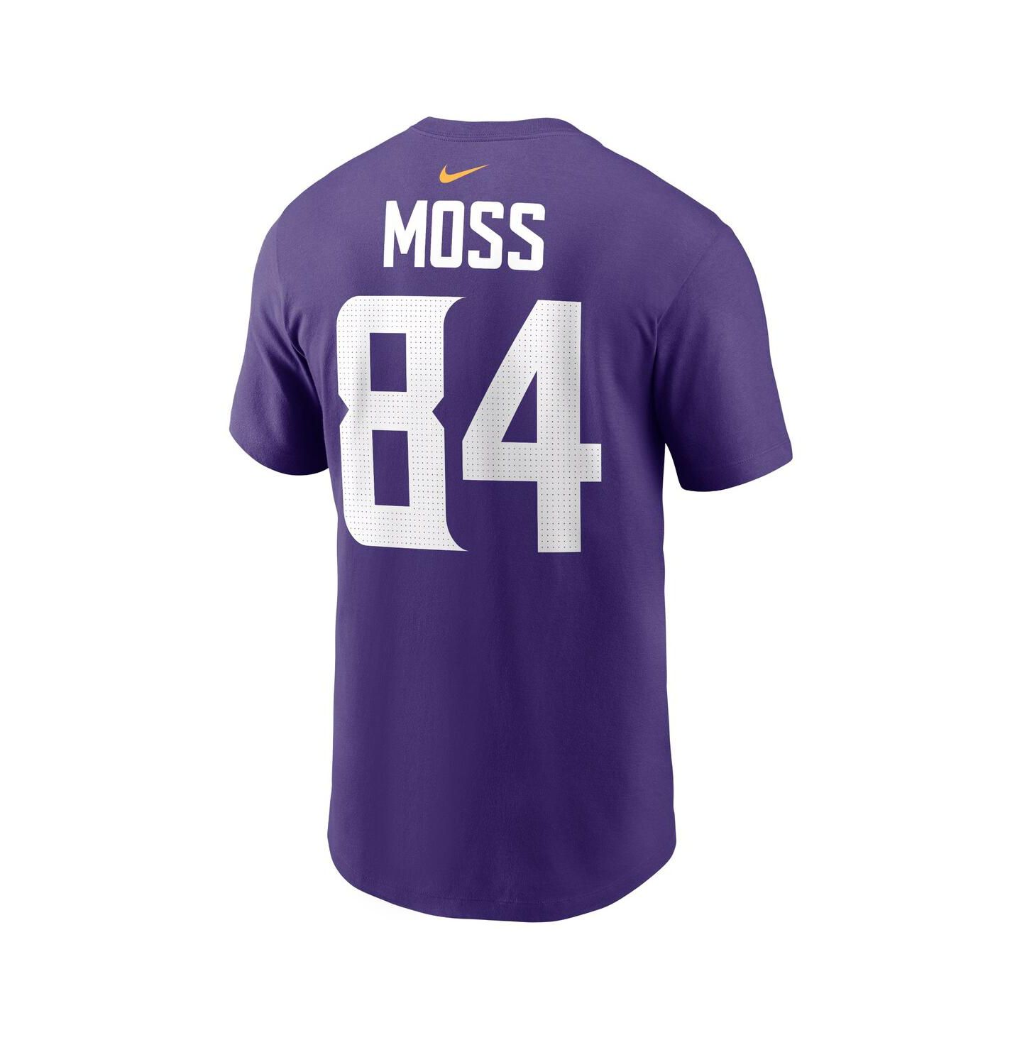 Мужская футболка Nike Randy Moss Purple Minnesota Vikings Retired Player Name & Number — фото 2