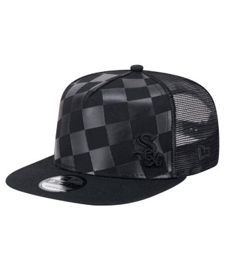 New Era - Men's Black Chicago White Sox Score Check 9FIFTY A-Frame Trucker Snapback Hat