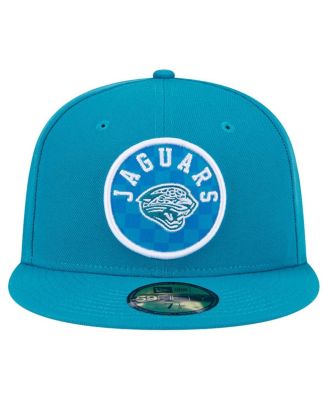 Men's Teal Jacksonville Jaguars Checkered 59FIFTY Fitted Hat