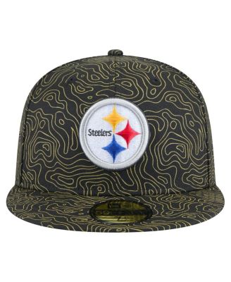 Men's Black Pittsburgh Steelers Geo 59FIFTY Fitted Hat