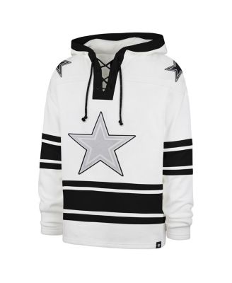 Men's White Dallas Cowboys After Image Superior Lacer Pullover Hoodie