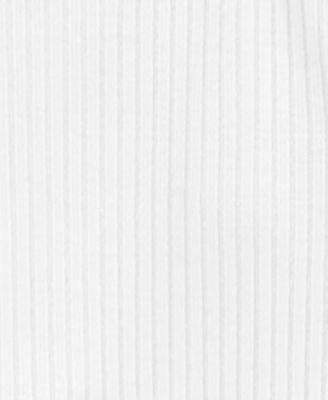 Baby Girls Short-Sleeve Ribbed Bodysuits, Pack of 5