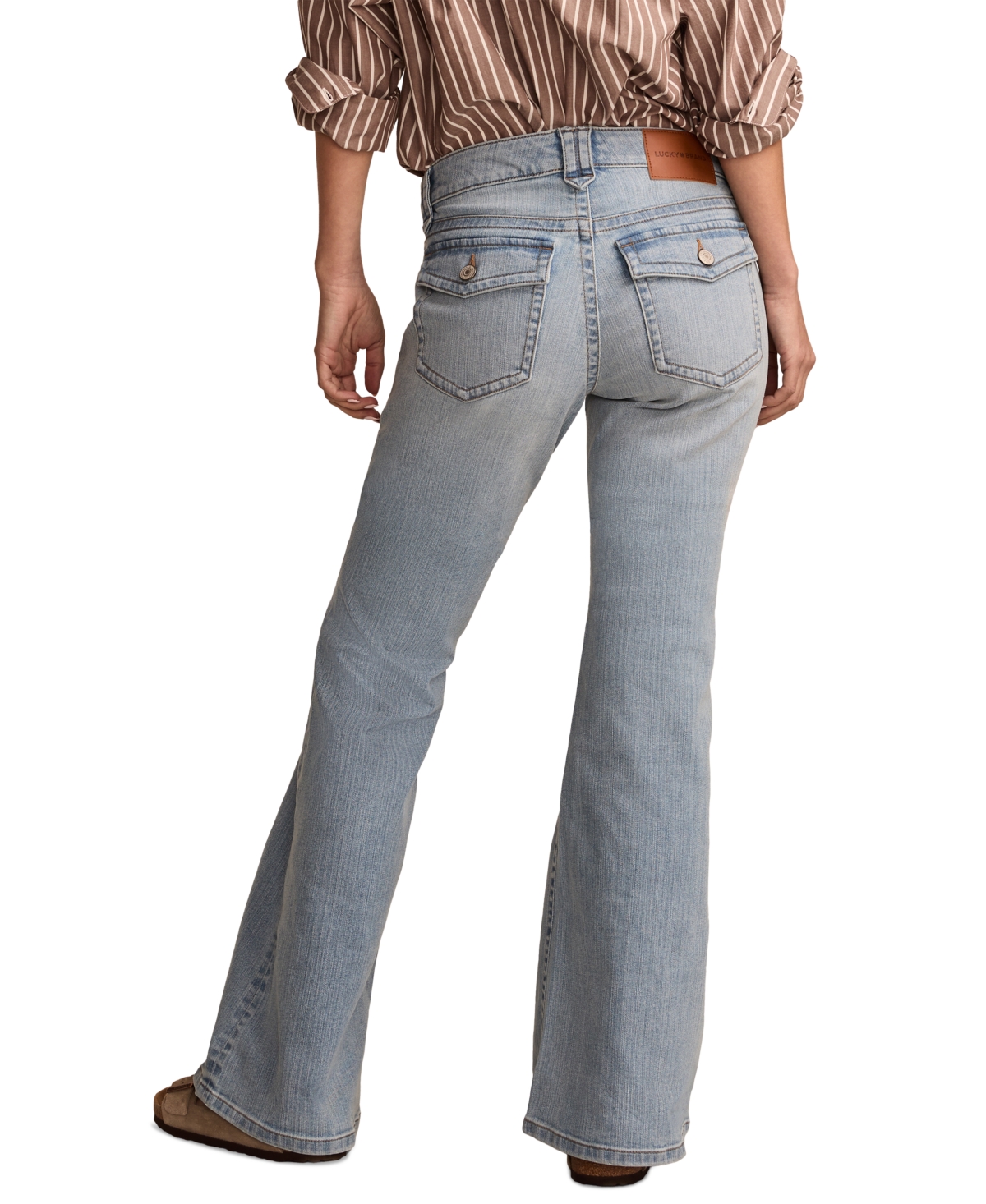 LUCKY BRAND WOMEN'S LOW-RISE FLARE-LEG DENIM JEANS 