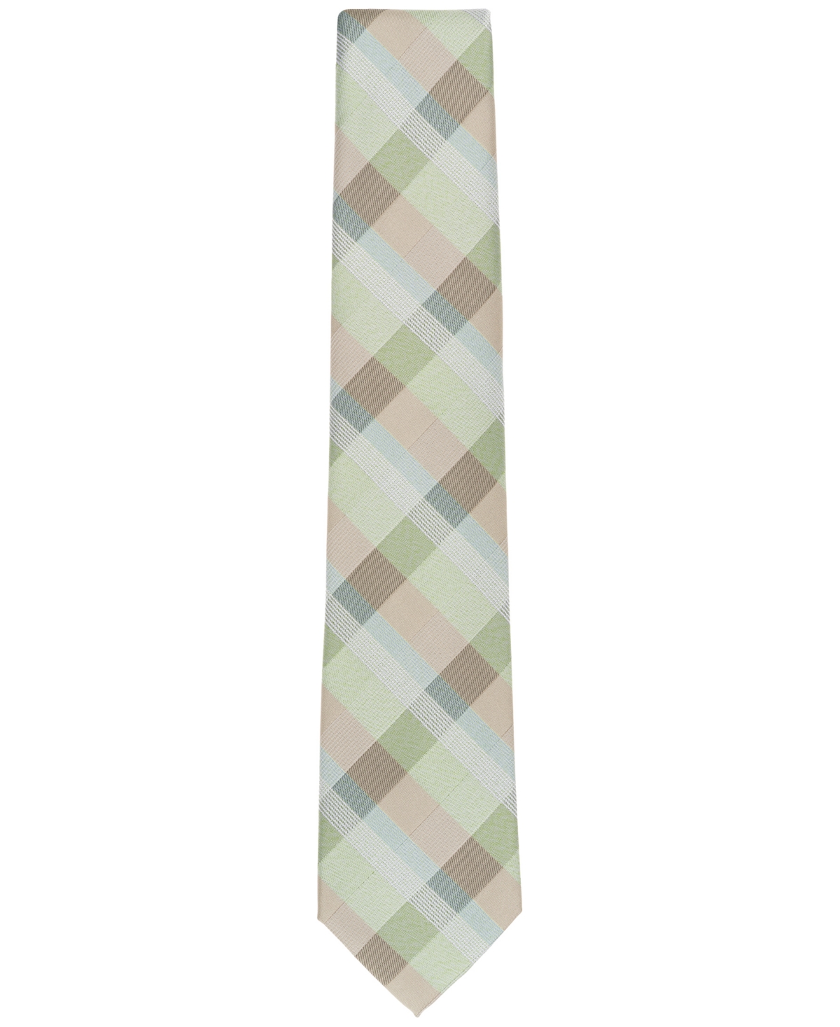 Shop Michael Kors Men's Sikora Plaid Tie In Sage