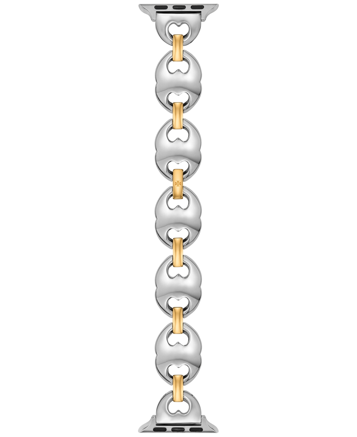 Tory Burch Women's The Double T Link Two-tone Stainless Steel Bracelet For Apple Watch 38-46mm In Multicolor