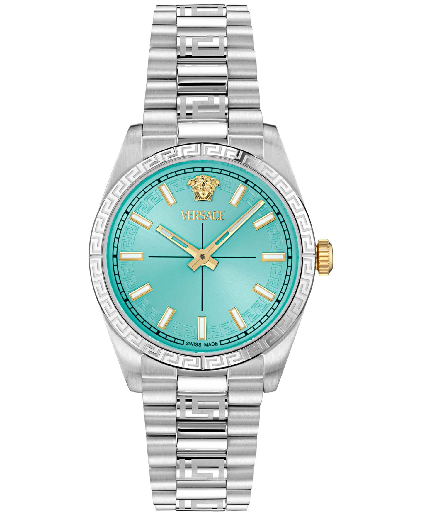 Женские часы Versace Swiss Millenyium Stainless Steel Bracelet Watch 32mm — фото 1