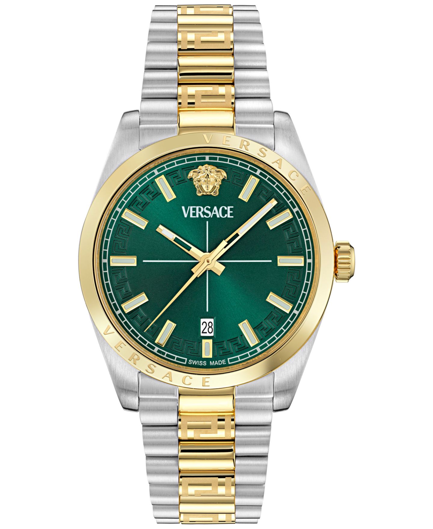 Мужские часы Versace Swiss Millenyium Two-Tone Stainless Steel Bracelet Watch 40mm — фото 1