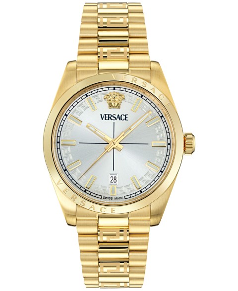 Versace Men's Swiss Millenyium Gold Ion Plated Bracelet Watch 40mm