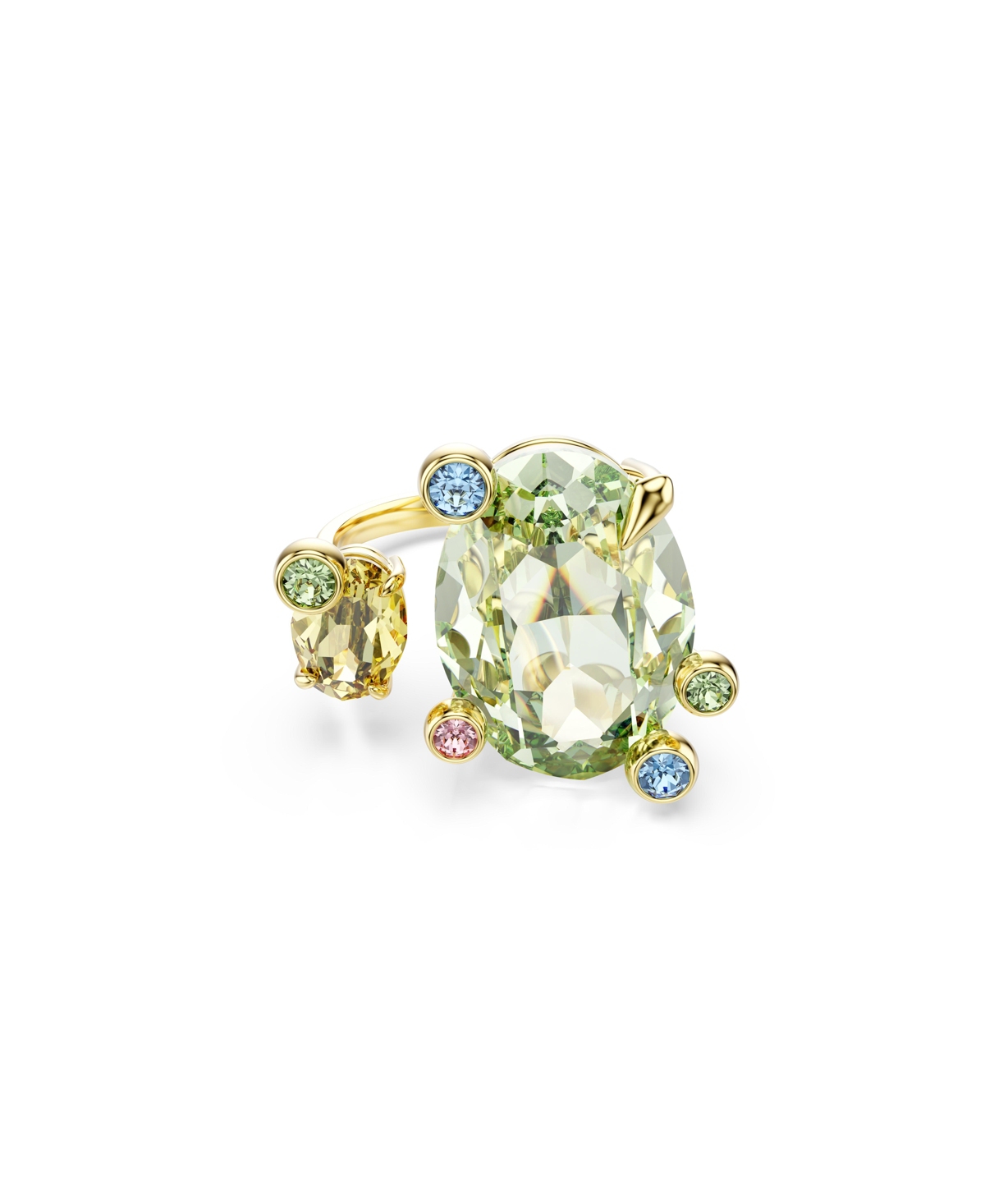 SWAROVSKI GEMA GOLD-TONE PLATED OPEN RING 
