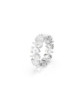 Matrix Vittore Silver-Tone Pear Cut Ring