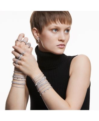 Matrix Vittore Rhodium Plated Baguette Cut Ring