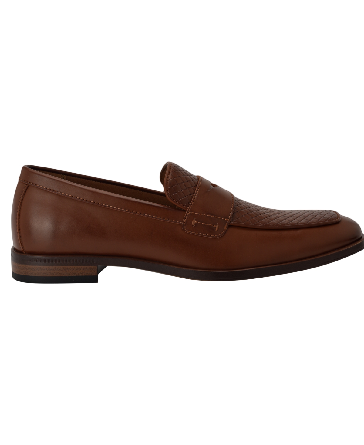 Guess Men's Hacon Woven Texture Square Toe Dress Loafers