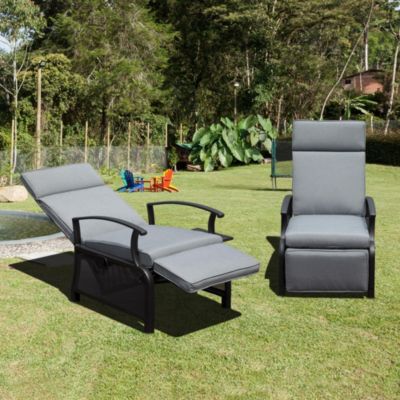 Adjustable Patio Recliner Chair Lounge Chairs